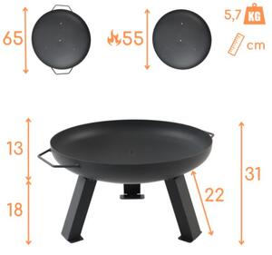 Prenosné ohnisko Fire Black
