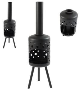 Ohnisko s komínom Gozo Garden Black