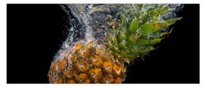 Obraz ananásu vo vode (120x50 cm)