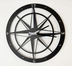 Kovové hodiny Compass 70 cm (Veľké hodiny na stenu)