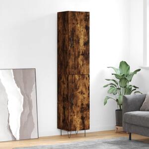 Vysoká skrinka dymový dub 34,5x34x180 cm spracované drevo