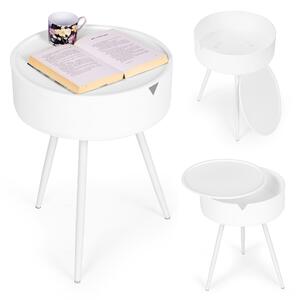 Okrúhly stolík s odnímateľnou plastovou doskou - ModernHome