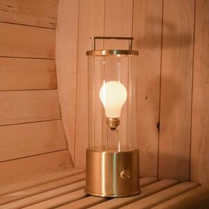 Stolná lampa Tala Muse, dobíjateľná batéria, masívna mosadz, LED lampa