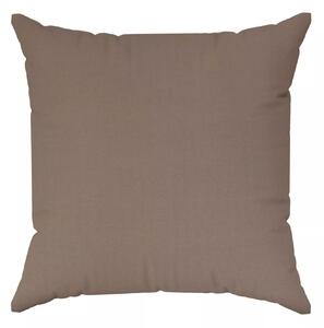 Kávovohnedá obliečka na vankúš ADORE z mäkkej látky s velúrovou štruktúrou 40x40 cm