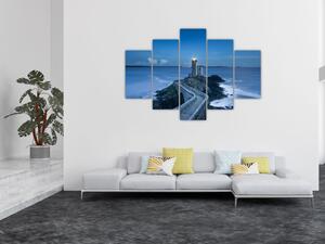 Obraz majáka a more (150x105 cm)
