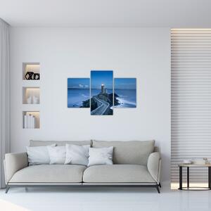 Obraz majáka a more (90x60 cm)