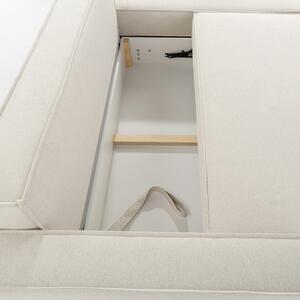 Rozkladacia rohová sedačka CAMERON LOFT NEW s 2 úložnými kontajnermi, béžová