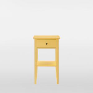 Nočný stolík TIXER so zásuvkou žltý