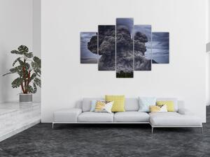 Obraz - Sopečná erupcia (150x105 cm)