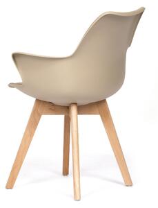 Jedálenská stolička KATRINA buk/cappuccino