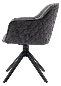 Jedálenská stolička ZAREA sivá/čierna