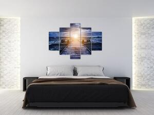 Obraz móla sa slnkom (150x105 cm)