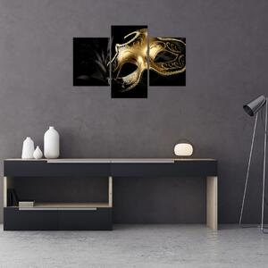 Obraz - Zlatá škraboška (90x60 cm)