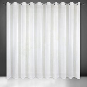 Biela záclona na krúžkoch LUCY 350 x 250 cm
