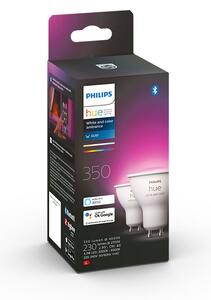 Philips Hue White and color ambiance 8719514340084 LED žiarovka GU10 4,3W/350lm 2000-6500K+RGB bluetooth 2-set