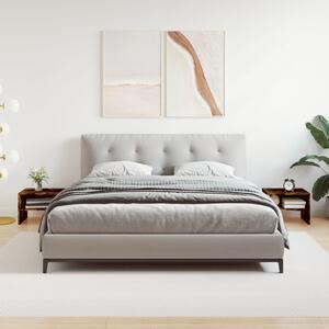Nočné stolíky 2 ks dymový dub 40x30x30 cm spracované drevo