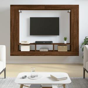 TV skrinka hnedý dub 152x22x113 cm kompozitné drevo