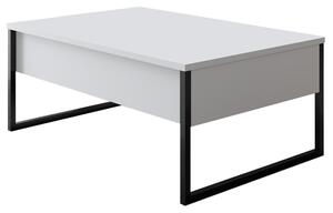 Konferenčný stolík LUXE biela/čierna