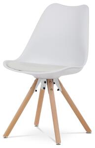 Jedálenská stolička NICOLE buk/biela