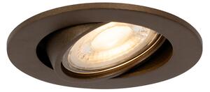 Inteligentné zapustené bodové svietidlo tmavý bronz naklápacie vrátane Wifi GU10 50mm - Cisco