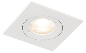 Moderné zapustené bodové svetlo biele štvorcové IP44 - Xena