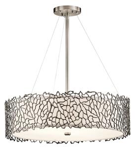 Závesná lampa Silver Coral 55,9 cm