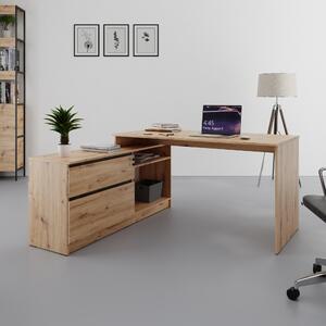Písací stôl UMAR dub artisan/betón