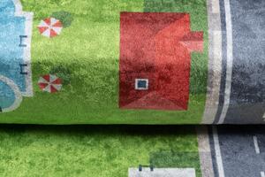 Detský koberec s motívom zeleného mestečka CHE9033-EMMA Zelená Šírka: 80 cm | Dĺžka: 150 cm