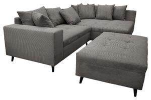 ROHOVÁ SEDACIA SÚPRAVA, textil, sivá MID.YOU - Online Only obývacie izby, Online Only