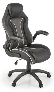 Kancelárska stolička ROCKET, 65x117-124x70, čierna/popol