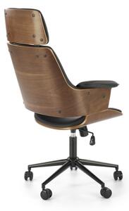 Kancelárska stolička KRAGLIN, 65x112-122x65, orech/čierna
