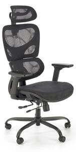 Kancelárska stolička MANTIS, 71x114-126x75, čierna