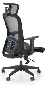 Kancelárska stolička KABI, 63x117-125x63, čierna