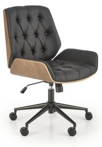 Kancelárska stolička GAVIN, 60x90-100x65, orech/čierna
