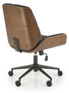 Kancelárska stolička NAKIA, 60x90-100x65, orech/čierna