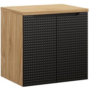LUXOR Black 82-60-2D-D závesná skrinka pod umývadlo 60 cm