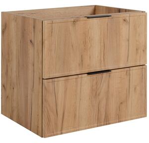 SLIM dub craft zlatý C60 závesná skrinka pod umývadlo 60 cm