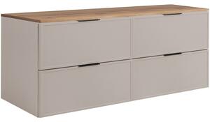 SLIM kašmír K120DC závesná skrinka pod umývadlo 120 cm