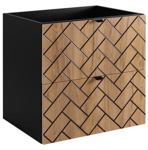 TREND dub craft zlatý C60 závesná skrinka pod umývadlo 60 cm