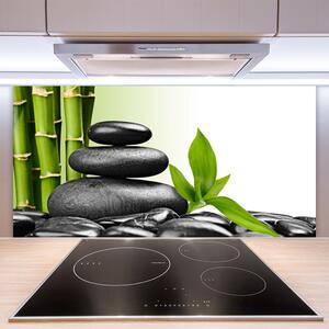 Sklenený obklad Do kuchyne Bambus kamene zen umenie 100x50 cm