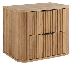 ELEGANCE dub craft zlatý C60 závesná skrinka pod umývadlo 60 cm s vrchnou doskou