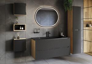 OCEAN Black 82-80-2S-DU skrinka s umývadlom 80 cm