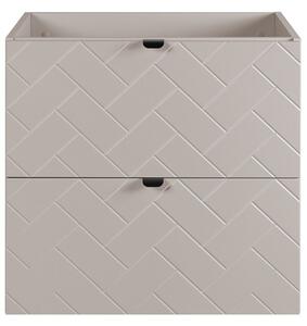 TREND kašmír K60DC závesná skrinka pod umývadlo 60 cm