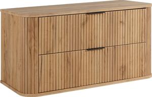 ELEGANCE dub craft zlatý C100 závesná skrinka pod umývadlo 100 cm s vrchnou doskou