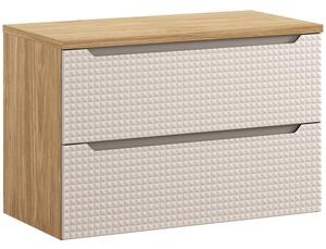 LUXOR Beige 82-90-2S-D závesná skrinka pod umývadlo 90 cm