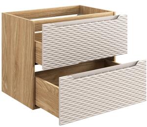 OCEAN Beige 82-70-2S-DU skrinka s umývadlom 70 cm