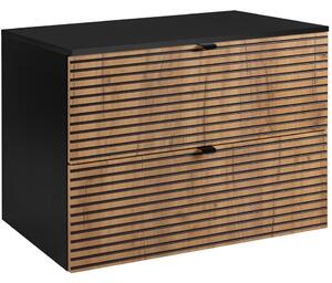 LOFT dub craft zlatý C80DB závesná skrinka pod umývadlo 80 cm