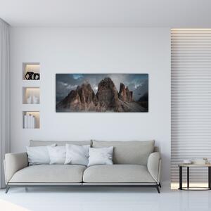 Obraz - Tri Zuby, Talianske Dolomity (120x50 cm)