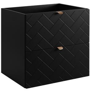 TREND čierny matný B60 závesná skrinka pod umývadlo 60 cm