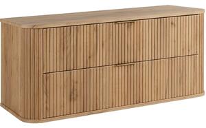 ELEGANCE dub craft zlatý C120 závesná skrinka pod umývadlo 120 cm s vrchnou doskou